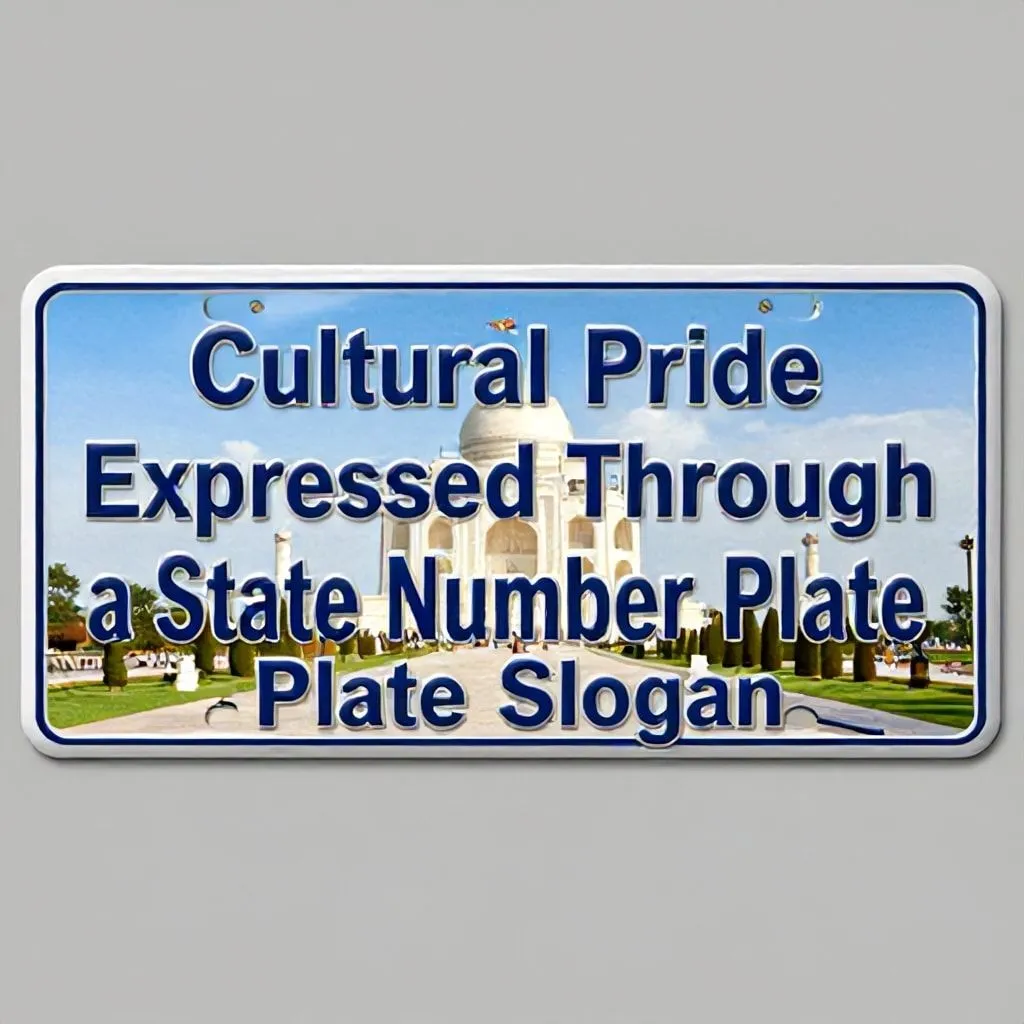 state number plate slogan