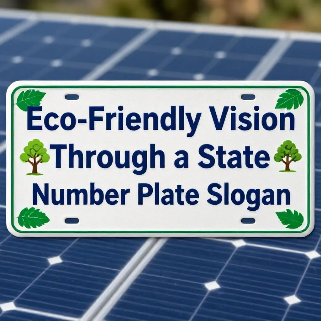 state number plate slogan